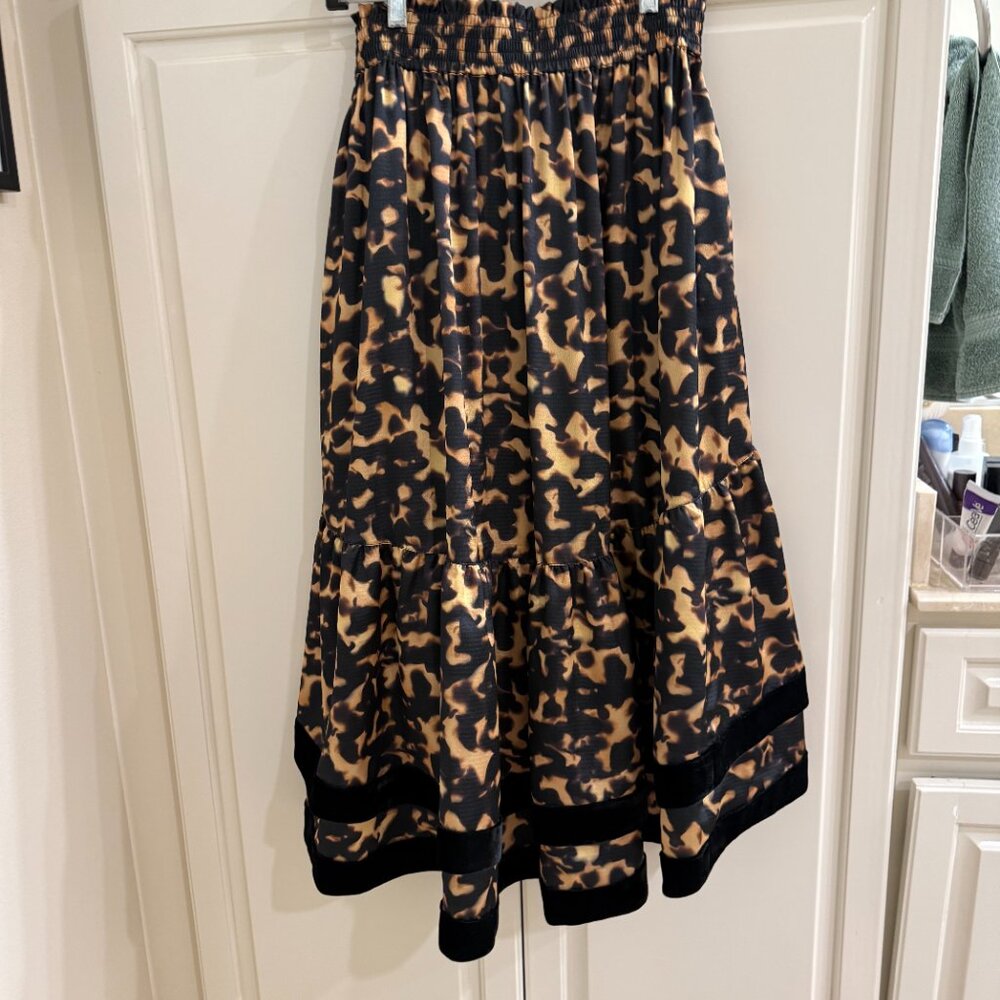Combo Listing: Tortoise print skirt & Ted Bakker black top - Picture 5 of 16
